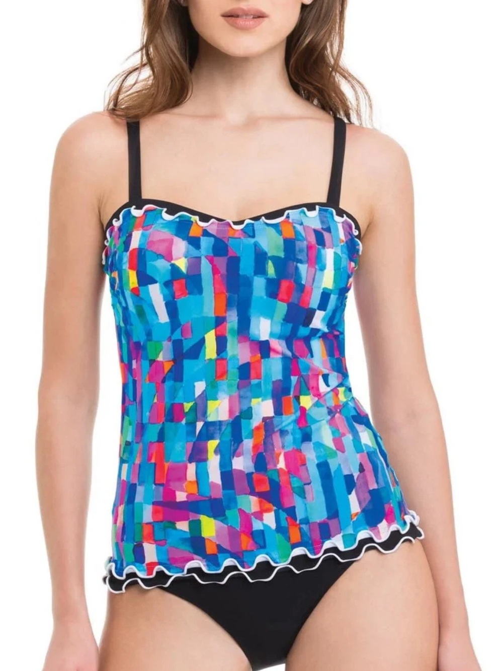 Profile by Gottex Serendipity Tankini Top SZ 32D NWT